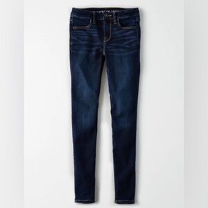 American Eagle Dark Blue Jeggings Women’s Size 14 Short